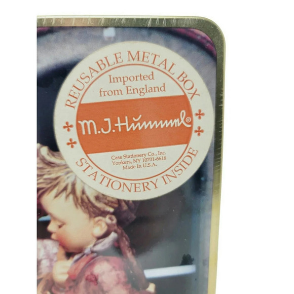 M.J. Hummel Collectible Reusable Metal Box With Stationary Unopened. - Picture 2 of 6